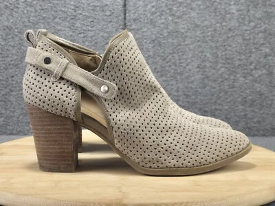 Franco Sarto Dale 2 Mujer Talla 9.5 M Botas de Tacón Botines Beige Tostado Foto 1 de 4