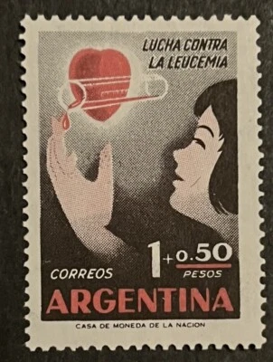 Travelstamps: 1958 Argentina Stamps Scott #B18 - Fight Against Leukemia MNH OG - Image 1 of 4