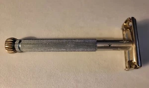 Vtg 1968 N-3 Lady Gillette Blue Starburst Safety Razor - Picture 1 of 13