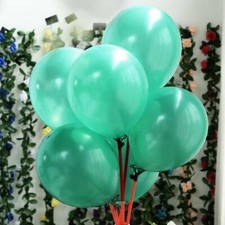 25 pcs Turquoise 12" Metallic Latex Balloons Wedding Party Decorations Supplies