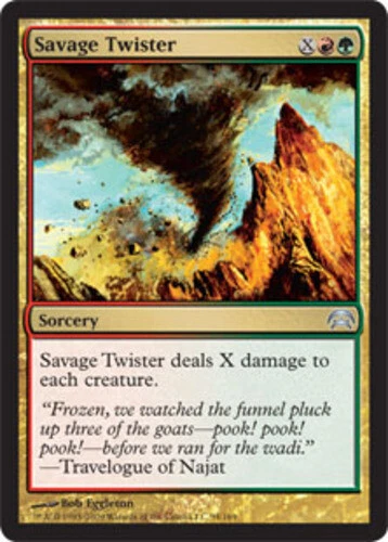 Savage Twister ~ Heavily Played Planechase MTG Magic UltimateMTG Multi-Color Car - Image 1 of 1