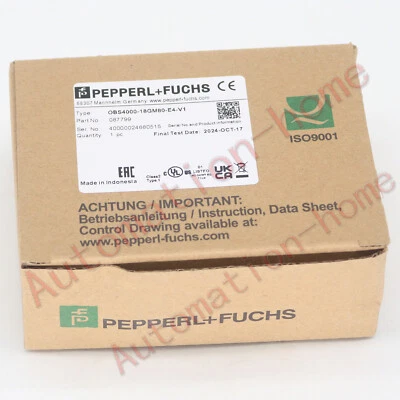 New In Box Pepperl+Fuchs OBS4000-18GM60-E4-V1 Inductive Sensor Fast Ship - Image 1 of 4