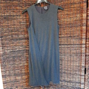 Calvin Klein Dress Womens Medium Gray Mulberry Silk Wool Modal Knee Length Tank  - Picture 1 of 6