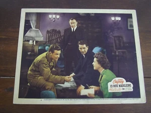 13 RUE MADELEINE - Orig. 1940s Lobby Card  - 1946 in FINE Condition - Picture 1 of 10