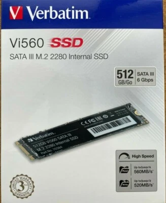 Verbatim - Vi560 - 512GB M.2 2280 SATA Internal Solid State Drive - Image 1 of 2
