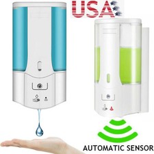 Automatic Soap Dispenser Sanitizer Hands-Free Ir Sensor Touchless Kitchen Bath