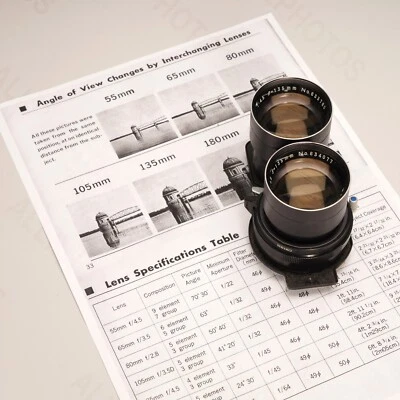 Mamiya Sekor 135mm f/4.5 Lens For Mamiya C330, C220 + Printed Info - Image 1 of 4
