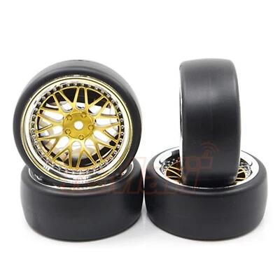 YEAH RACING DRIFT RÄDER 1:10 TOURENWAGEN "BBS DESIGN" CHROM GOLD (4ST) # WL-0099 - Bild 1 von 2