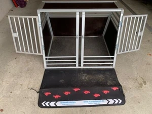 Neuwertige Schmidt Hundebox L 89 B 72 (unten) 29 (oben) H 69 - Bild 1 von 3
