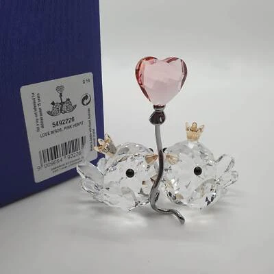 Swarovski Unzertrennliche Vögel Rosa Herz Love Birds Pink Heart Amore 5492226 - Bild 1 von 4