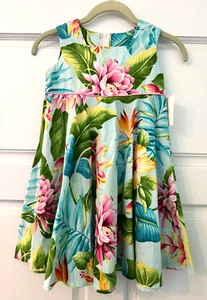 NEW With Tags ~ Hitomi Kailua-Kona Girls Hawaiian Dress ~ Size 6 - Picture 1 of 5