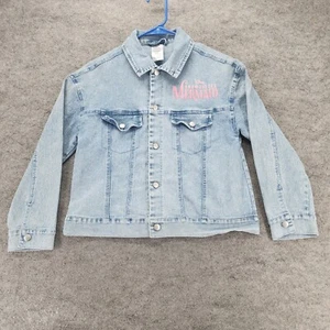 Disney The Little Mermaid Jean Jacket Girls XL Button Up Blue Denim - Picture 1 of 7