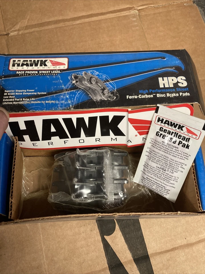 Задние тормозные колодки Hawk HB364F.587 HPS составные для Golf VW Jetta Audi Ibiza Beetle - Изображение 1 из 4