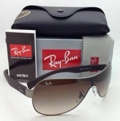 Nuevas gafas de sol RAY-BAN RB 3471 029/13 marco de metal mate lentes degradadas marrones Foto 1 de 4