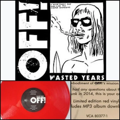 OFF! Wasted Years LP Vinyl 1st Press SEALED-Circle Jerks Black Flag Redd Kross - Image 1 of 4