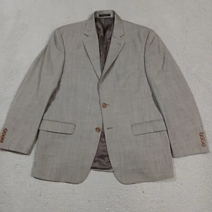 Ralph Lauren Blazer Sport Coat Jacket Mens 40S Gray Crosshatch 100% Wool - Picture 1 of 20