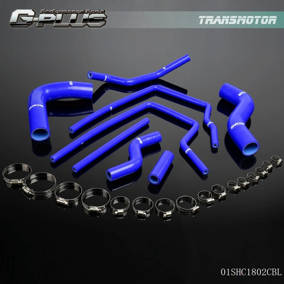 Manguera de radiador de silicona azul apta para 96-00 Subaru Impreza GC8 GF8 STI EJ20 WRX Foto 1 de 4