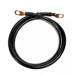Ground Cable 4 AWG High Performance CCA Copper Terminals 4 Feet - Picture 1 of 3