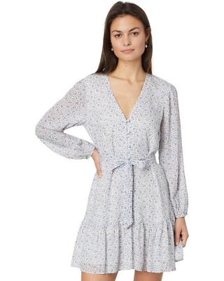 NUEVO, Vestido Paige Marlyn en Blanco/Azul Francés Multi Talla 10 #D8059 Foto 1 de 4