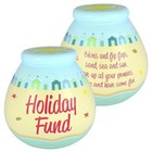 Pot of Dreams Ceramic Money Box Break To Open Smash - Beach Hut Holiday Fund