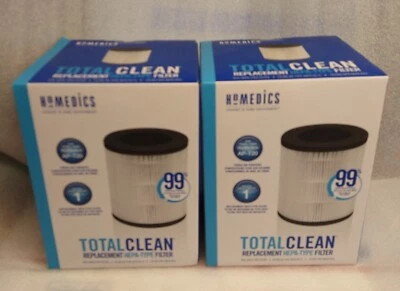 (2) Filtro purificador de aire de repuesto HEPA AP-T20 genuino Homedics TotalClean 360 Foto 1 de 4