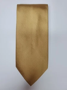 Jos. A. Corbata de banco / Oro macizo / 100 % seda / L-59 pulgadas y W-3,5 pulgadas - Imagen 1 de 4