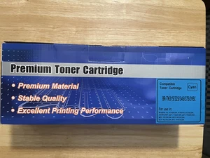 Premium Toner Cartridge for Brother Printer BR-TN315/325/345/375/395C Cyan - Picture 1 of 3