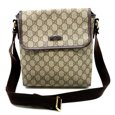 Auth Gucci GG Supreme PVC Leather Beige 223666 Shoulder Bag i110806 - Image 1 of 4