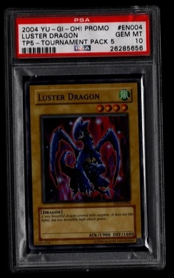 Yugioh! Luster Dragon TP5-EN004 Super Rare PSA 10 GEM MINT TOURNAMENT PACK - Image 1 of 2