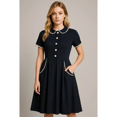 Christy Dawn - Vestido largo para mujer - Mediano - Negro - Con algunos apliques Foto 1 de 4