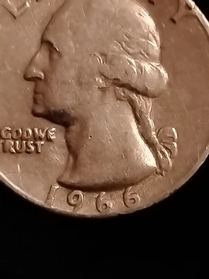 1966 quarter  Dollar Coin minted in Denver  - Image 1 of 4