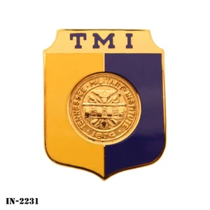Tennessee Military Institute ~ US Army ROTC DUI Crest Pin ~ NEW - Picture 1 of 2