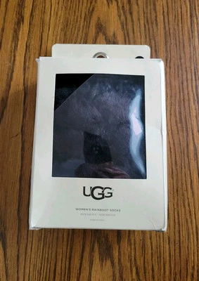 UGG Pom Pom короткие женские с подкладкой Rainboot носки черный носок 9-11 обуви Sz 5-10 читать - Изображение 1 из 4