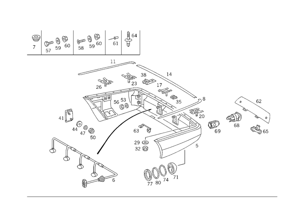 Подлинный направляющий экран Mercedes-Benz 140-880-15-36 - Изображение 1 из 1