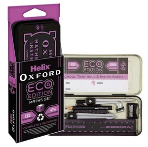 Helix Oxford Maths Set - Eco Edition - Pink - Brand New Back to School - Picture 1 of 1