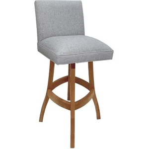 Extra Tall Solid Wood Bar Stool Sommerville 34" Seat - Hemsath Slate - Honey - Picture 1 of 4