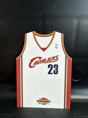 Lebron James 2009 Threads White Jersey Die Cut - Image 1 of 2