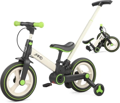 JMMD Toddler Bike with Push Handle for Kids 18-60 Months, 6 in 1 Large, Green  - Image 1 of 4