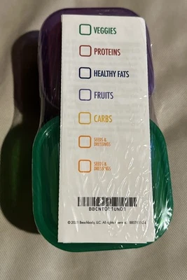 Beachbody Food Containers With Labels- Brand New, Still In Packaging - Image 1 of 4
