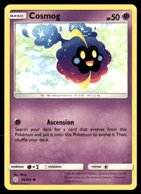 Cosmog Common SM - Cosmic Eclipse 99/236 NM Pokémon TCG - Image 1 of 2