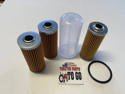  FUEL FILTER KIT FOR MASSEY FERGUSON ,5 PIECE,1010,1020,1030,1210,1220,1230,MORE - Image 1 of 2