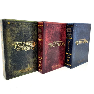 The Lord of the Rings Extended Edition DVD Trilogy Box Set – Free Shipping - Image 1 of 4