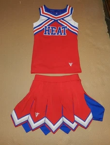 Versus Youth X-Small Heat Cheerleader Uniform Red White Blue, Fly Away Skirt - Picture 1 of 10
