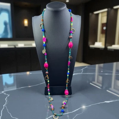 Premier Designs богемное фестиваль заявление ожерелье цветной кокетка Y2K ювелирных изделий - Изображение 1 из 4