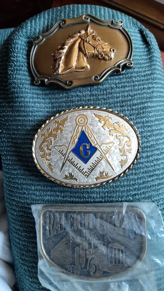 Lote De 3 Hebillas De Cinturón Para Hombre De Colección Hermosas y en Excelente Estado Coleccionables Foto 1 de 4