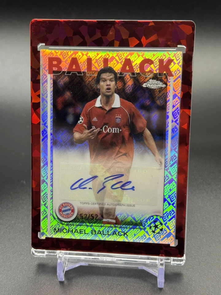 2024-25 Topps Chrome UEFA Club Competitions Munich Michael Ballack Auto /52 - Image 1 of 2