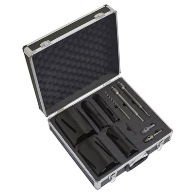 Sealey Diamond 5 Kern Set (�38, 52, 65, 117, 127mm Kerne Mit Adaptern) WDCKIT5 - Bild 1 von 4