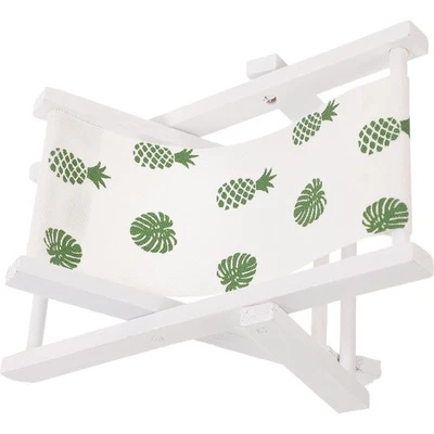  Chaise de plage pliante, modèle Miniature de Style méditerranéen, accessoire de - Photo 1/4