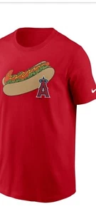NWT Los Angeles Angels of Anaheim Nike Hot Dog Shirt Size Youth XL 18-20  - Picture 1 of 2