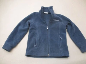Columbia Size XXS Boys Blue Full Zip Stand Collar Pocket Fleece Jacket 045 - Picture 1 of 6